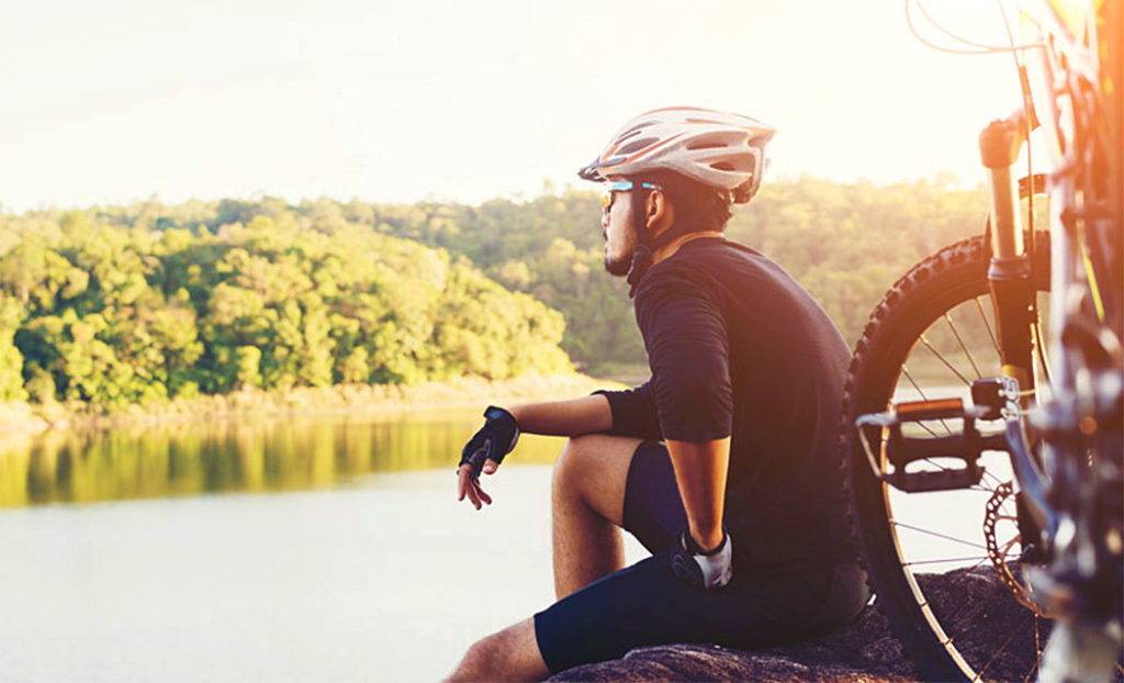 Radfahren am Schmützelsee