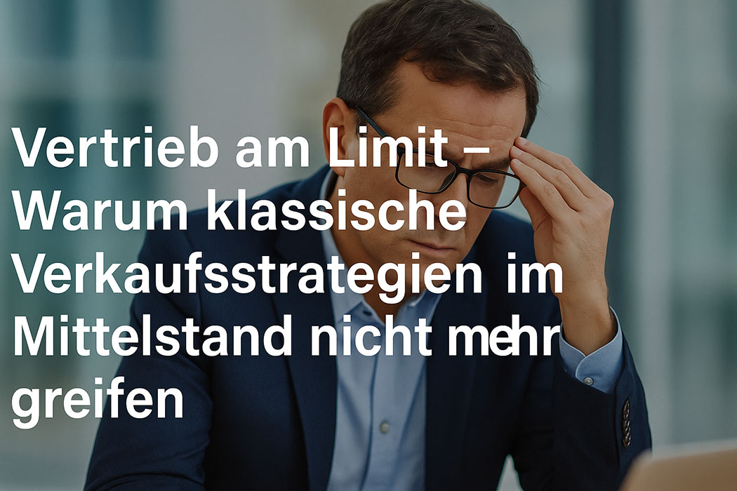 Mehr über den Artikel erfahren Vertrieb am Limit – Warum klassische Verkaufsstrategien im Mittelstand nicht mehr greifen