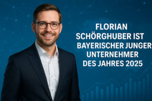 Mehr über den Artikel erfahren Florian Schörghuber ist Bayerischer junger Unternehmer des Jahres 2025