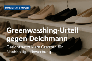 Mehr über den Artikel erfahren Greenwashing-Urteil gegen Deichmann: Gericht setzt klare Grenzen für Nachhaltigkeitswerbung
