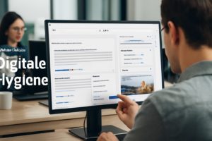 Mehr über den Artikel erfahren Google nervt mit Seitenleisten & KI-Panels – warum der Mittelstand digitale Hygiene braucht
