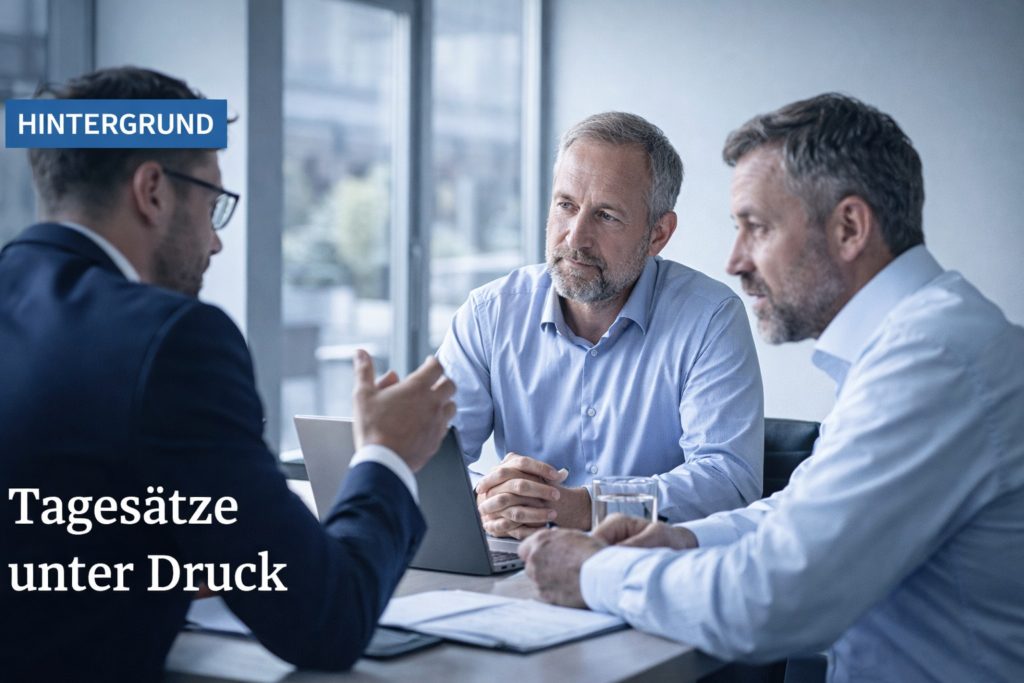 Mehr über den Artikel erfahren Beratung unter Preisdruck: Was sinkende Tagessätze für den Mittelstand bedeuten