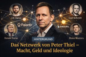 Mehr über den Artikel erfahren Das Netzwerk von Peter Thiel – Macht, Geld und Ideologie