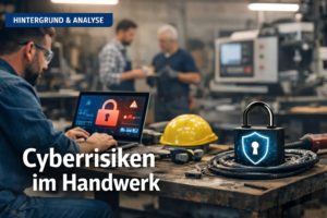Mehr über den Artikel erfahren Cybersicherheit im Handwerk: Gut organisiert – aber wirklich vorbereitet?