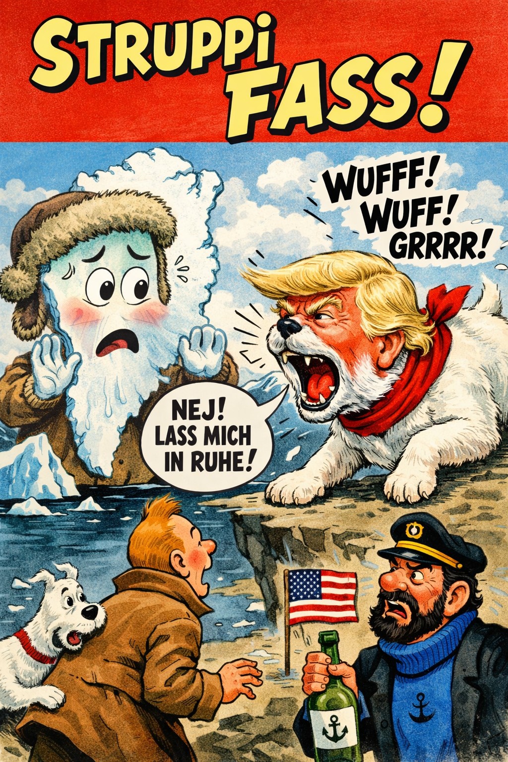 Mehr über den Artikel erfahren „Struppi fass“ die politische Karikatur