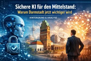 Mehr über den Artikel erfahren Sichere KI für den Mittelstand: Warum Darmstadt jetzt wichtiger wird