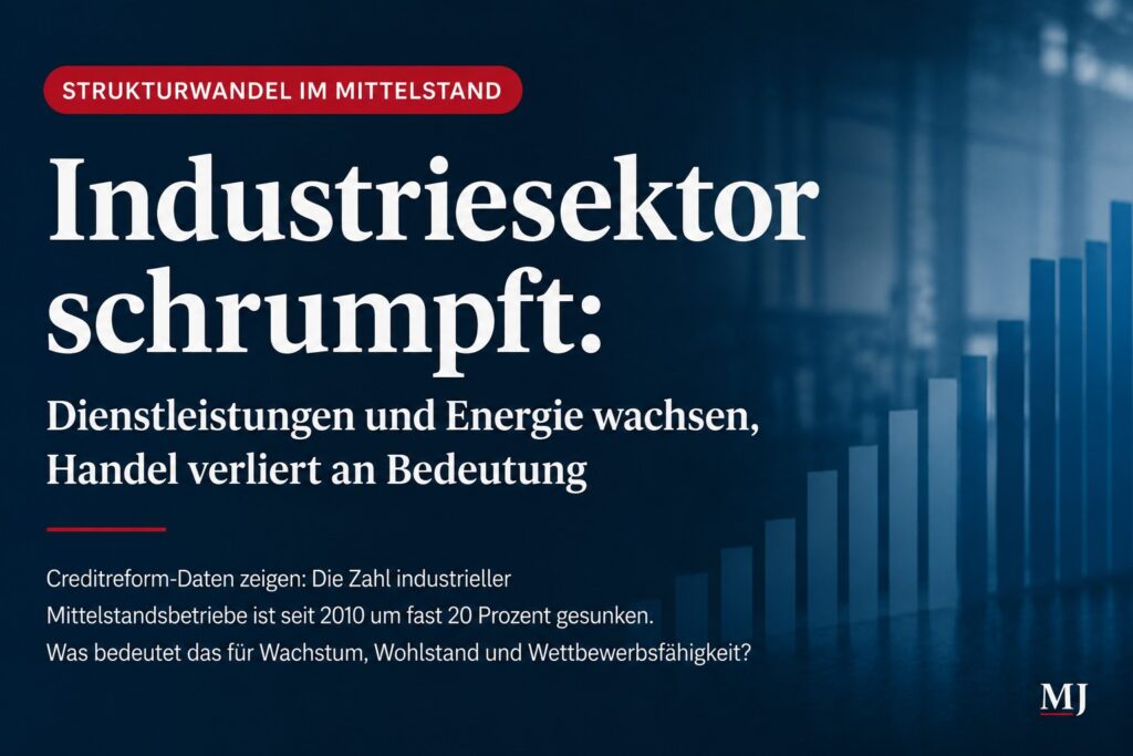 Mehr über den Artikel erfahren Strukturwandel im Mittelstand: Deutschlands industrielle Basis schrumpft