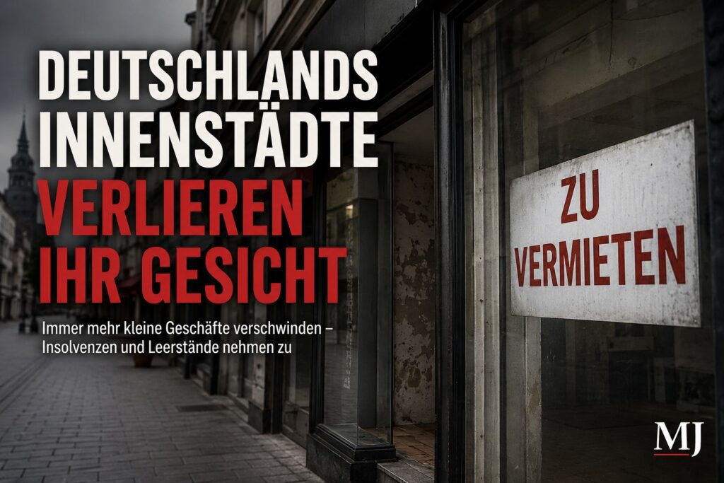 Mehr über den Artikel erfahren Deutschlands Innenstädte verlieren ihr Gesicht