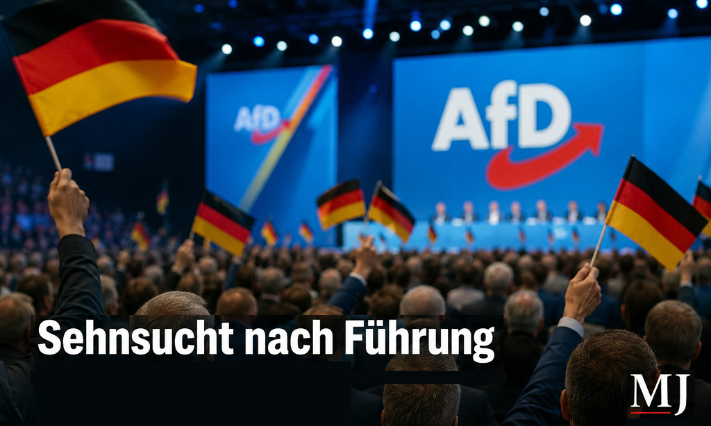 Politische-Rallye-mit-deutscher-Flagge